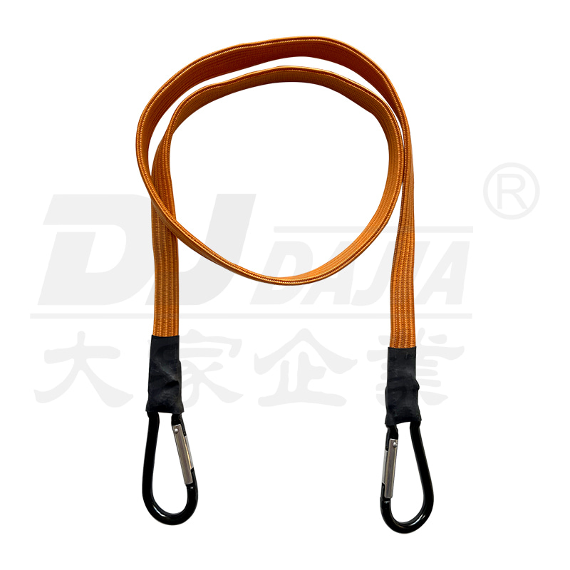 Cordon à punge plat de 17 mm avec carabiner （alliage d